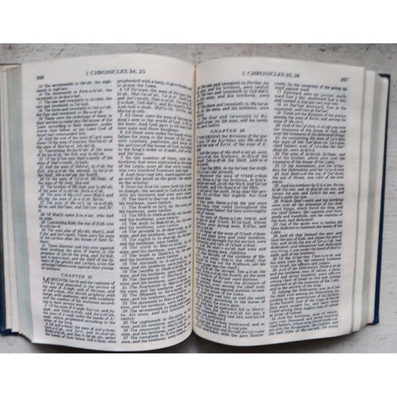 Holy Bible Gideons HC 1975 edition Blue Hard Cover New & Old Testament - Picture 6 of 14
